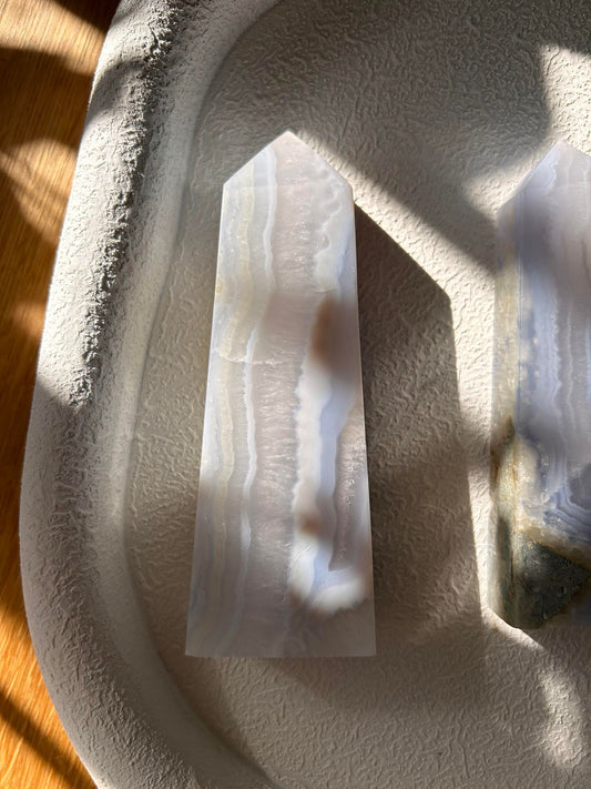 Blue Lace Agate Tower
