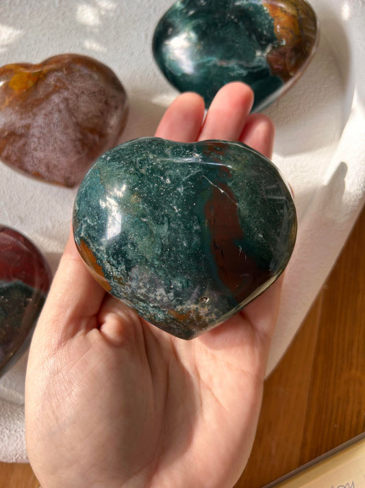 Ocean Jasper Chonky Heart