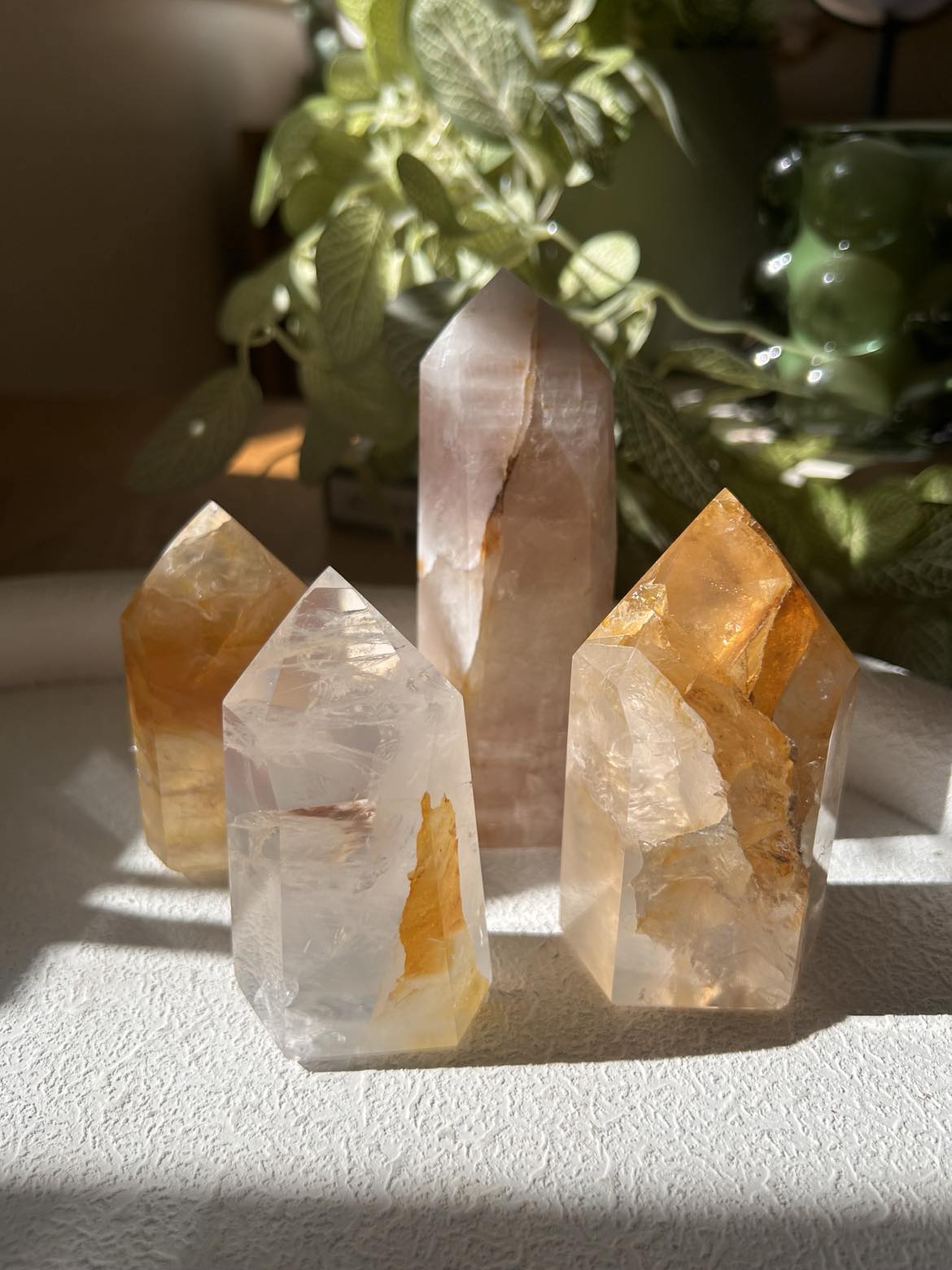 Golden Healer and Rose Quartz Tower