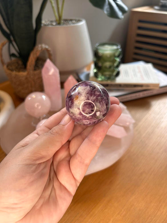 Lepidolite Sphere