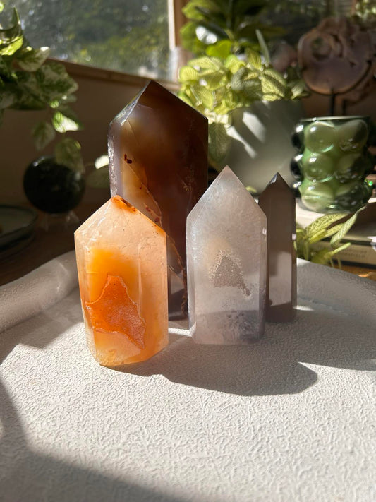 Agate Tower with Druzy