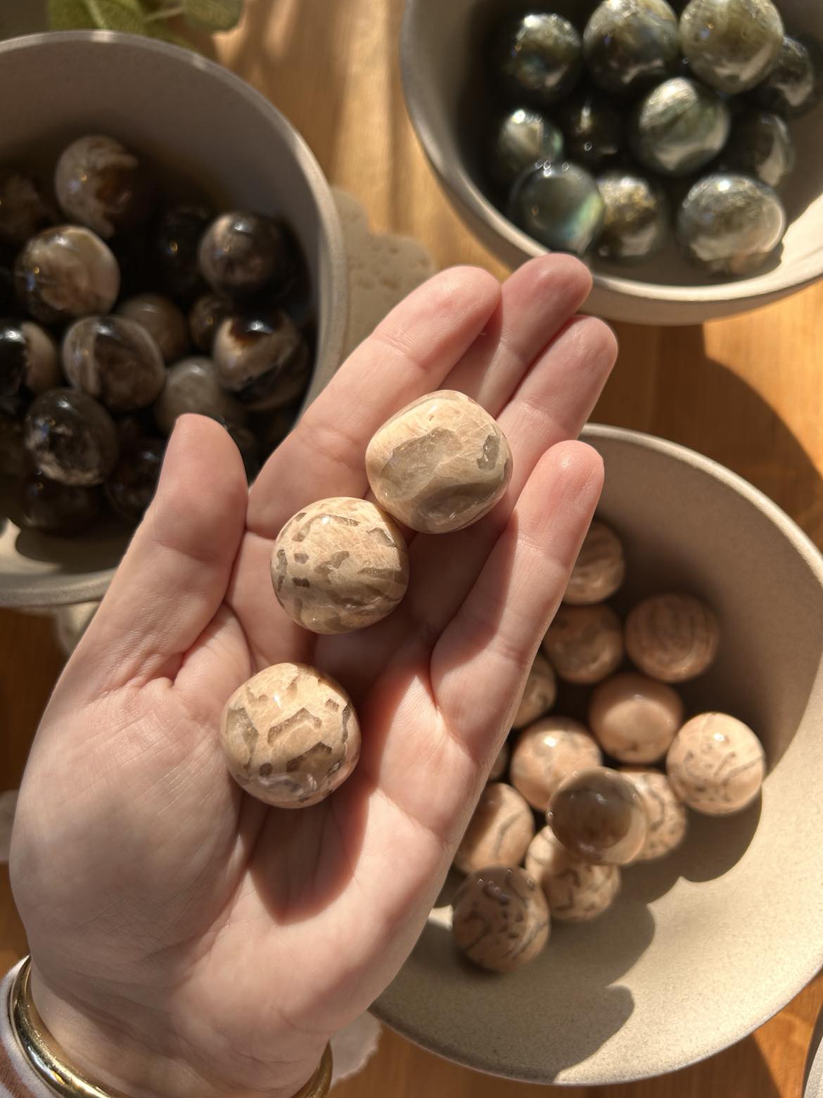 Peach Moonstone Tumble