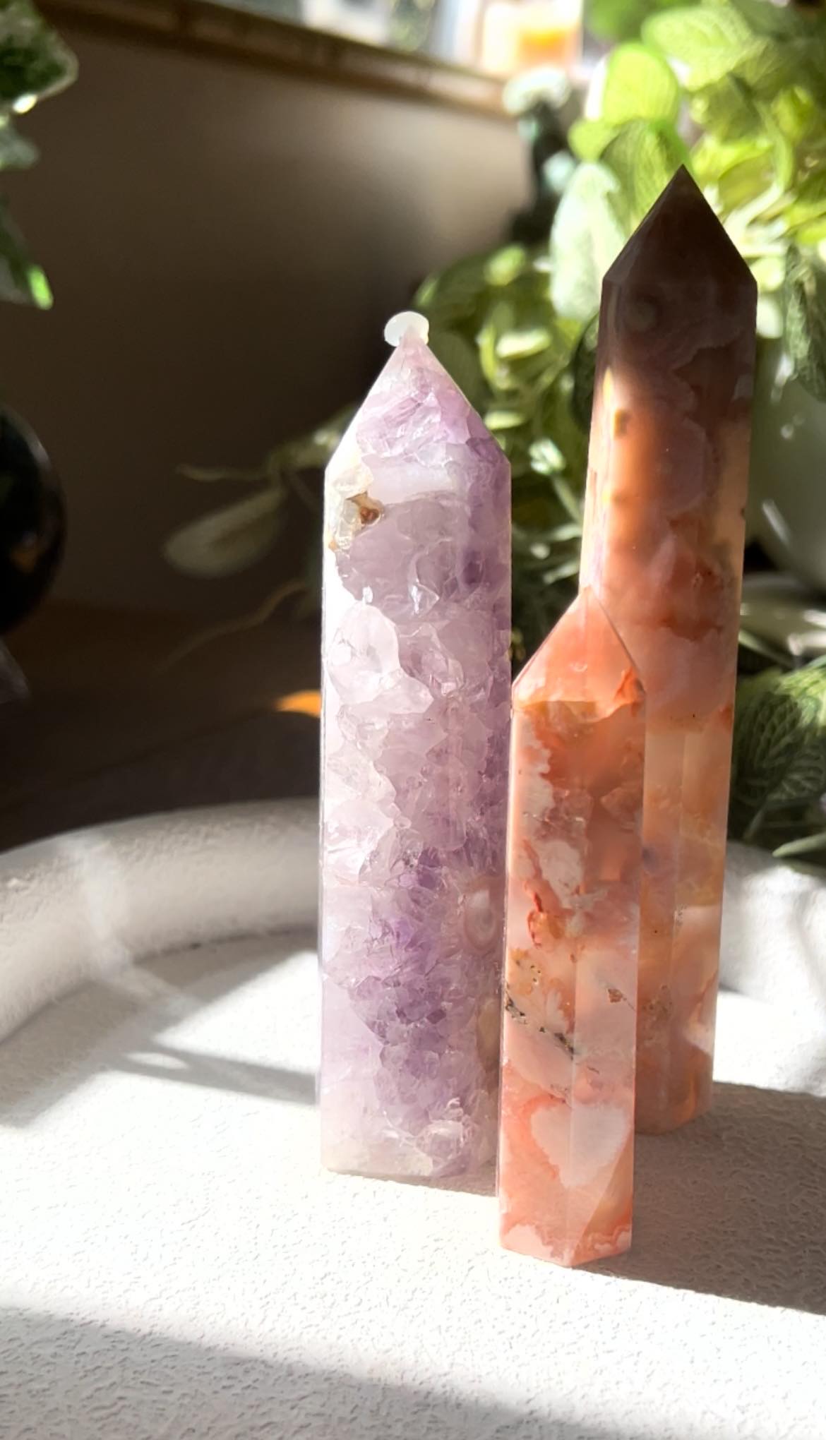 Amethyst Flower Agate Tower