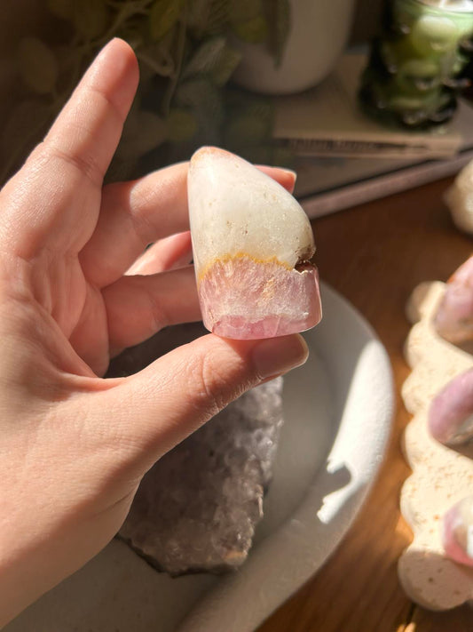 Pink Aragonite Freeform