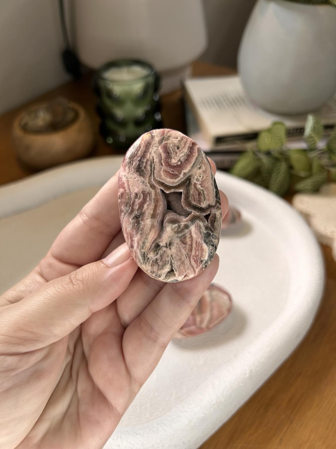 Rhodochrosite Palm