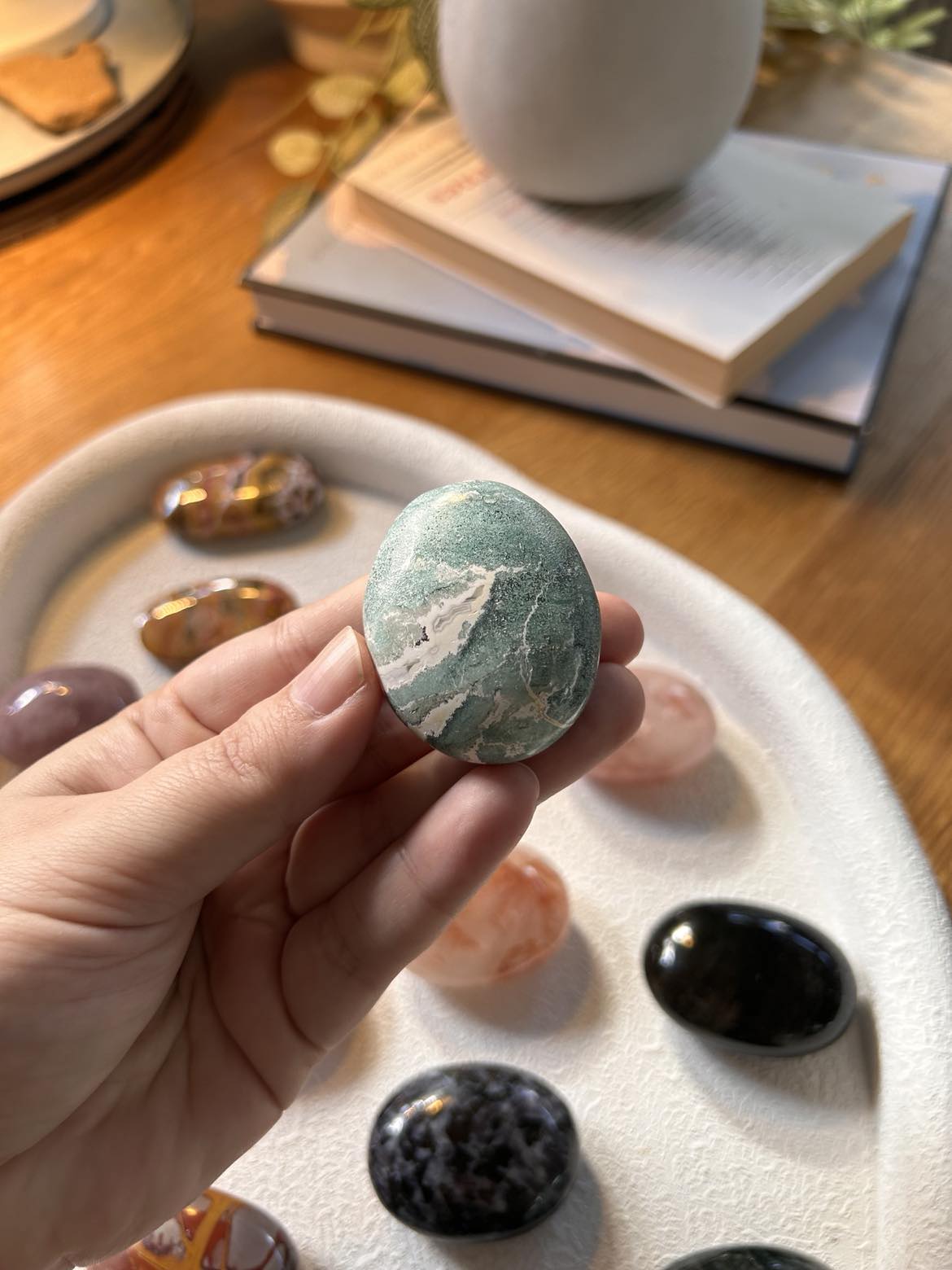 Green Sardonyx Palm