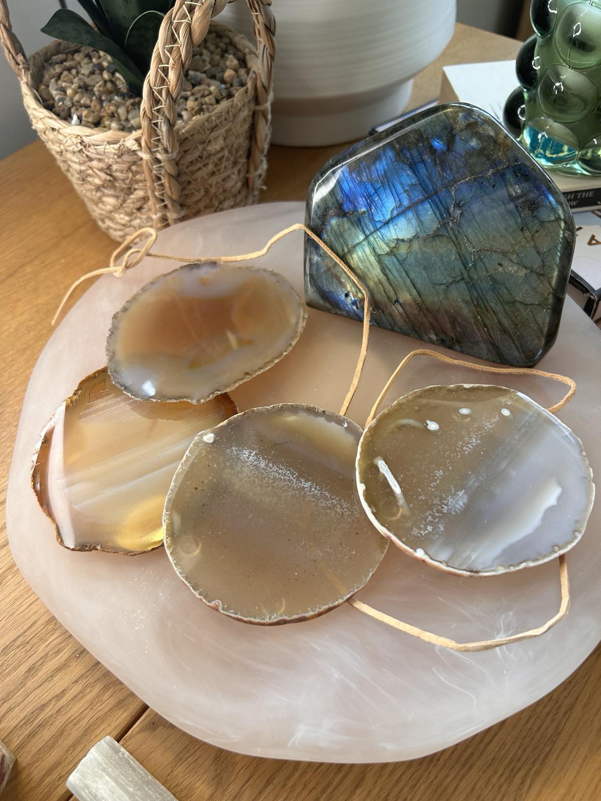 Agate Coaster Set
