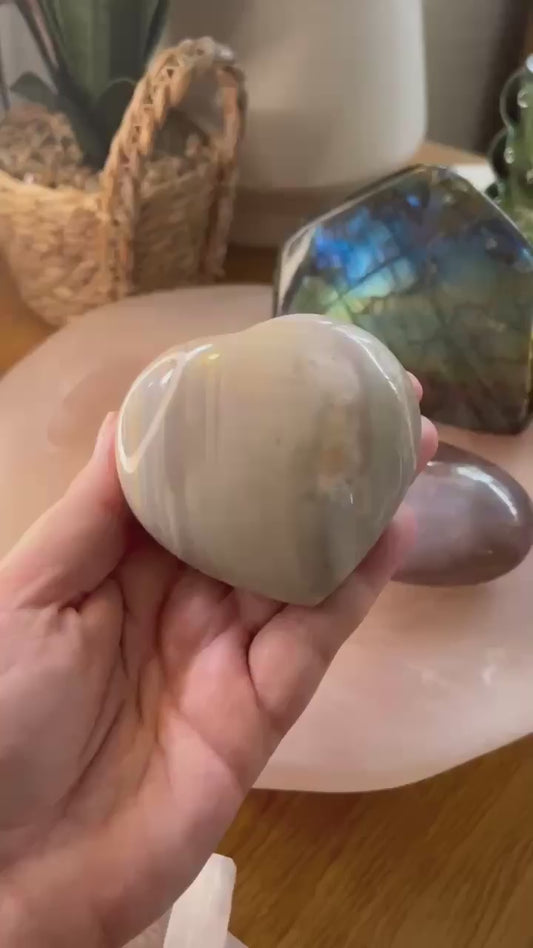 Ocean Jasper Chonky Heart