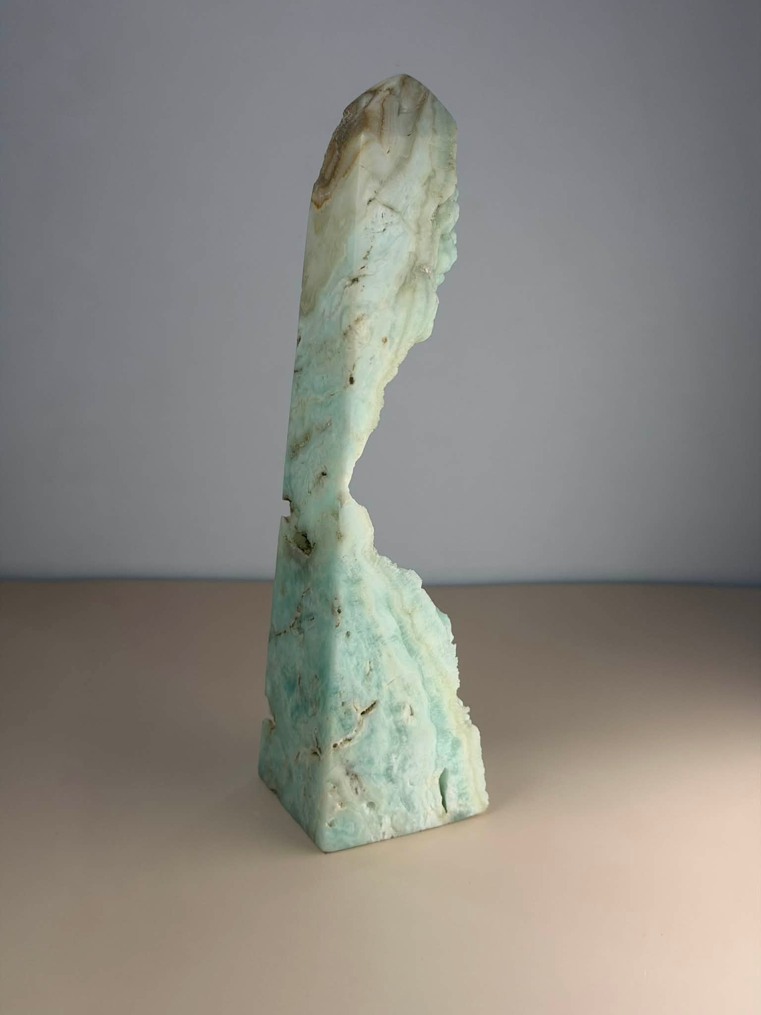 Blue Aragonite Unique Tower