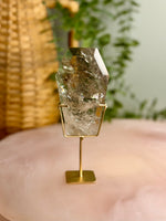 Smokey Quartz Coffin on Stand