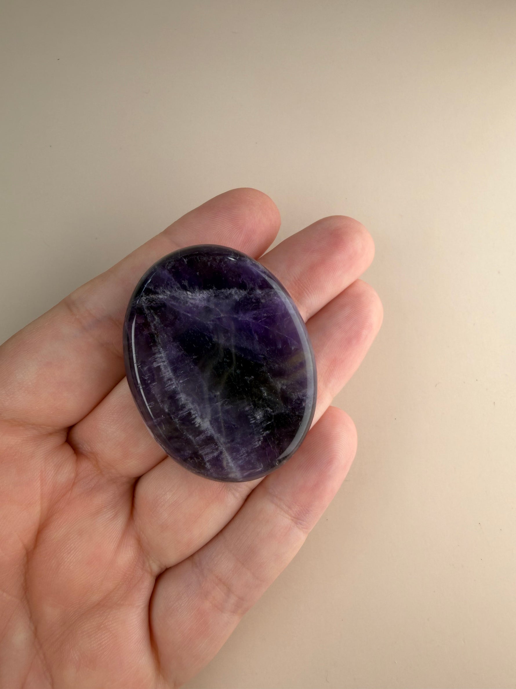 Chevron Amethyst Thumbstone
