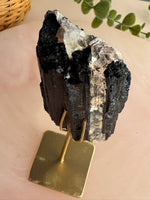Black Tourmaline with custom stand