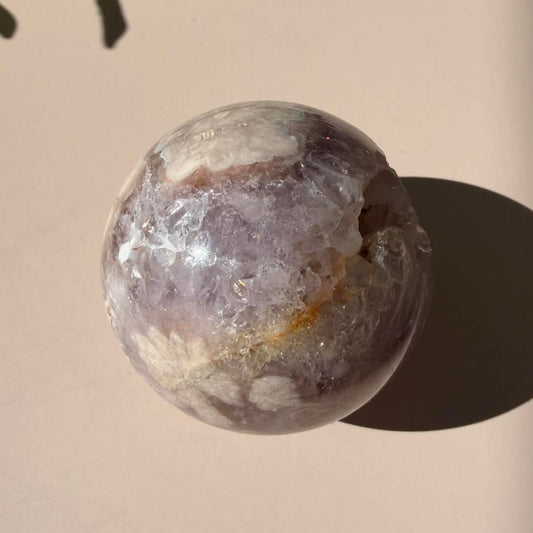 Amethyst Flower Agate Sphere