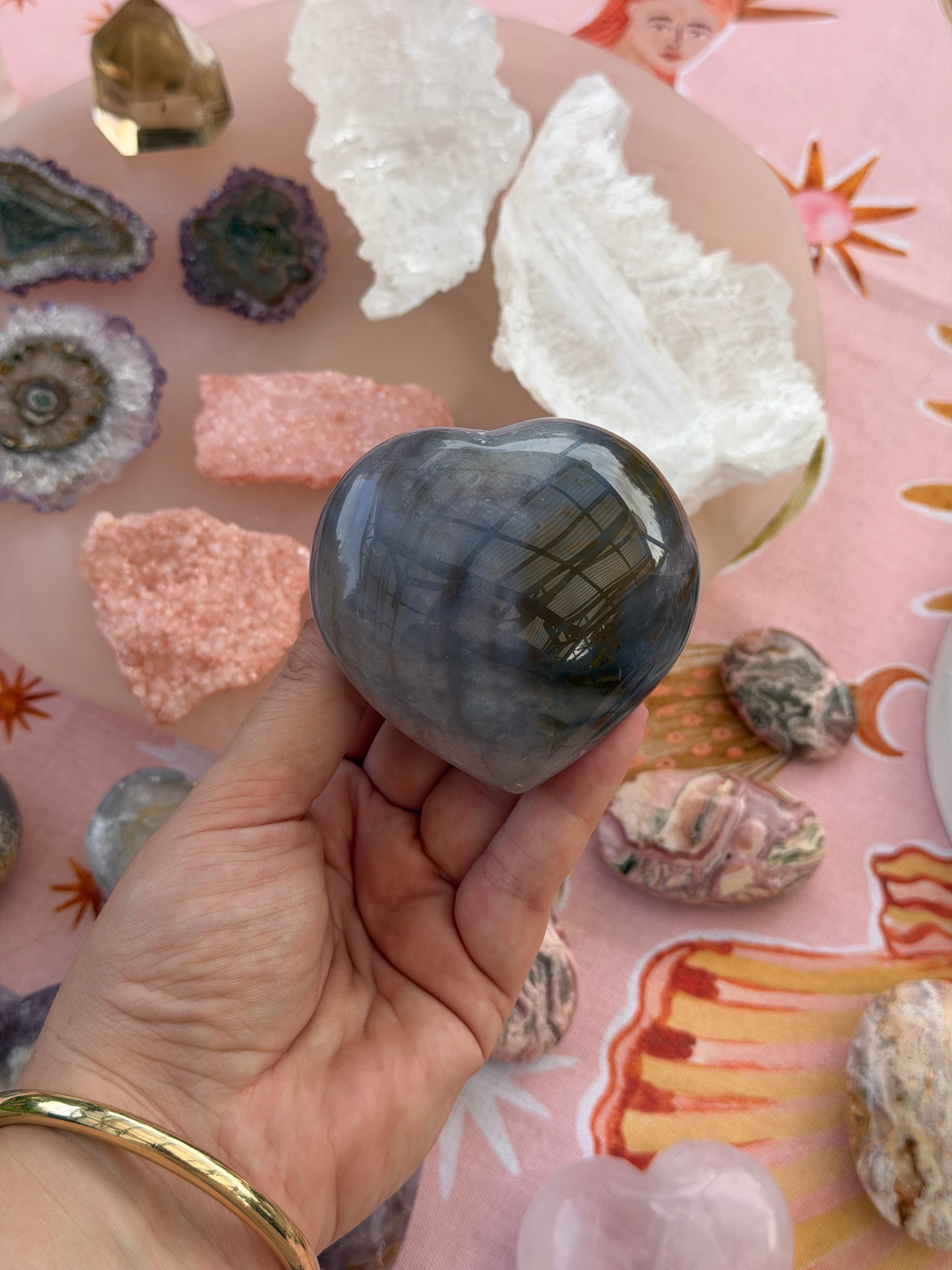 Ocean Jasper Chonky Heart
