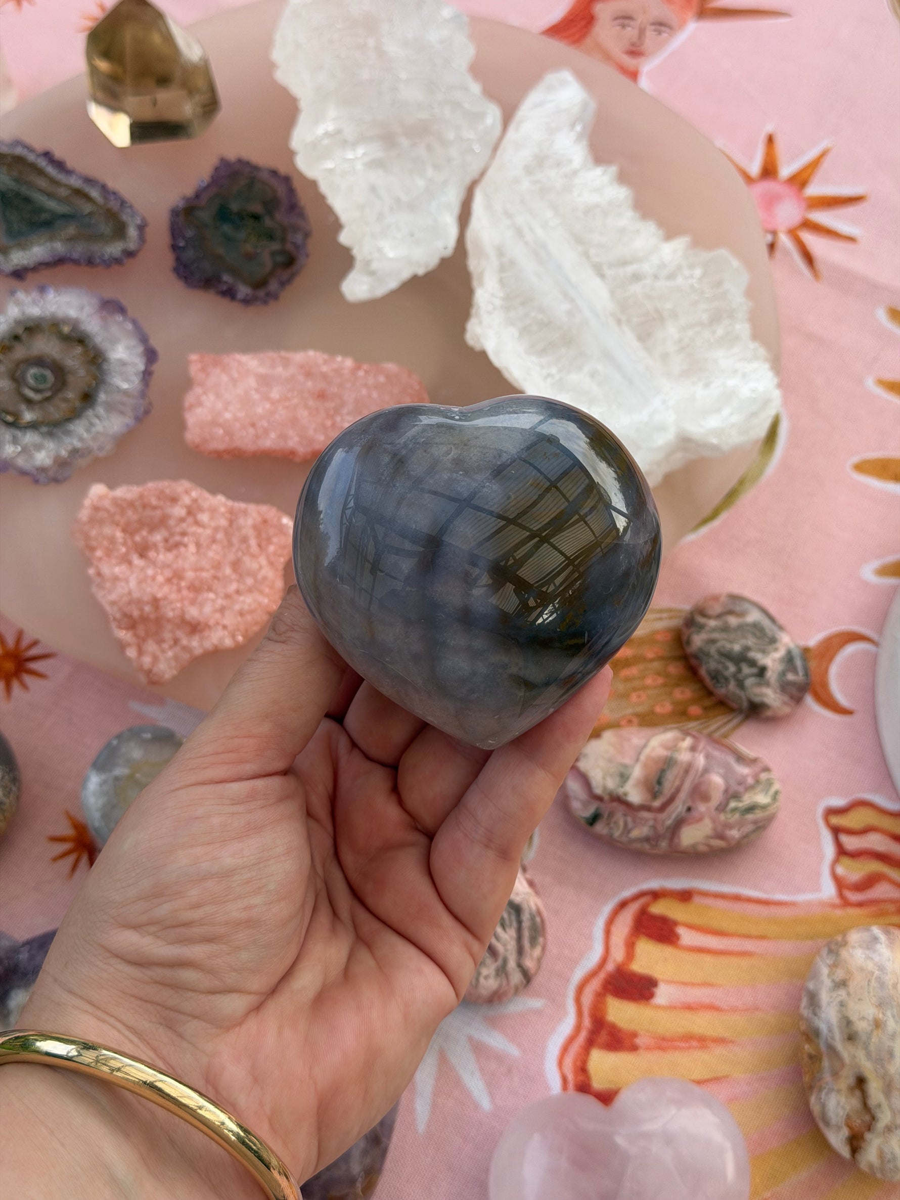 Ocean Jasper Chonky Heart