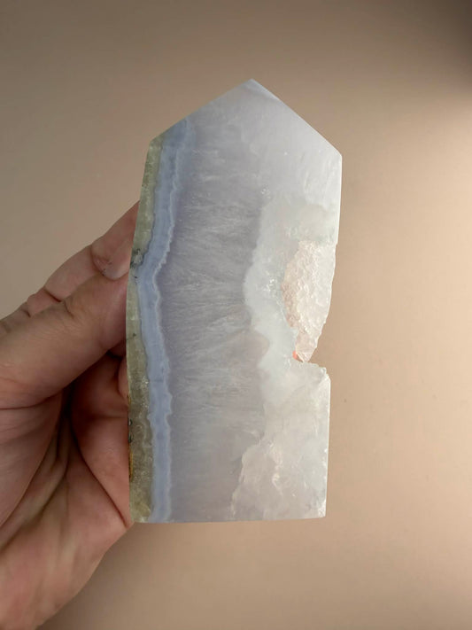 Blue Lace Agate Tower