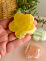 Lemon Calcite Flower