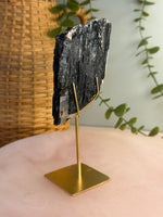 Black Tourmaline with custom stand