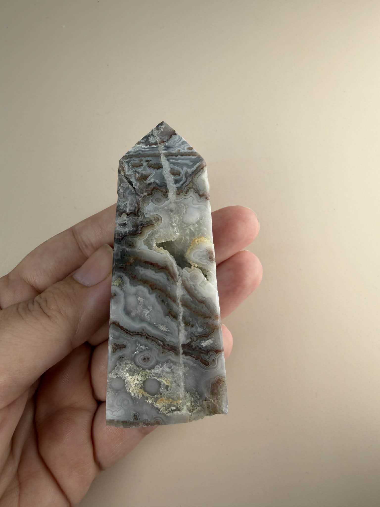 Crazy Lace Agate Tower