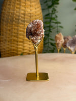 Pink Amethyst Mini Cluster on Stand