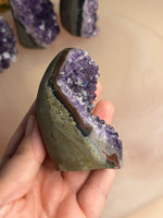 Amethyst Cut Base with Polished Sides