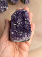 Amethyst Cut Base with Polished Sides