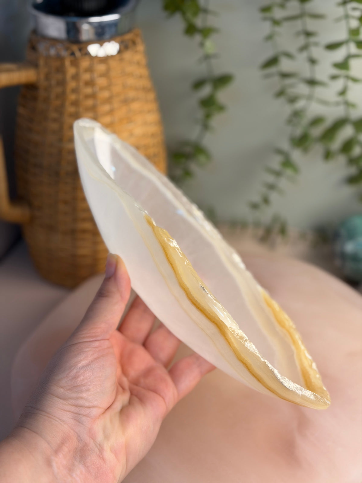 Mexican Onyx Canoe Bowl