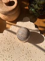 Moonstone Sphere with Blue Flash