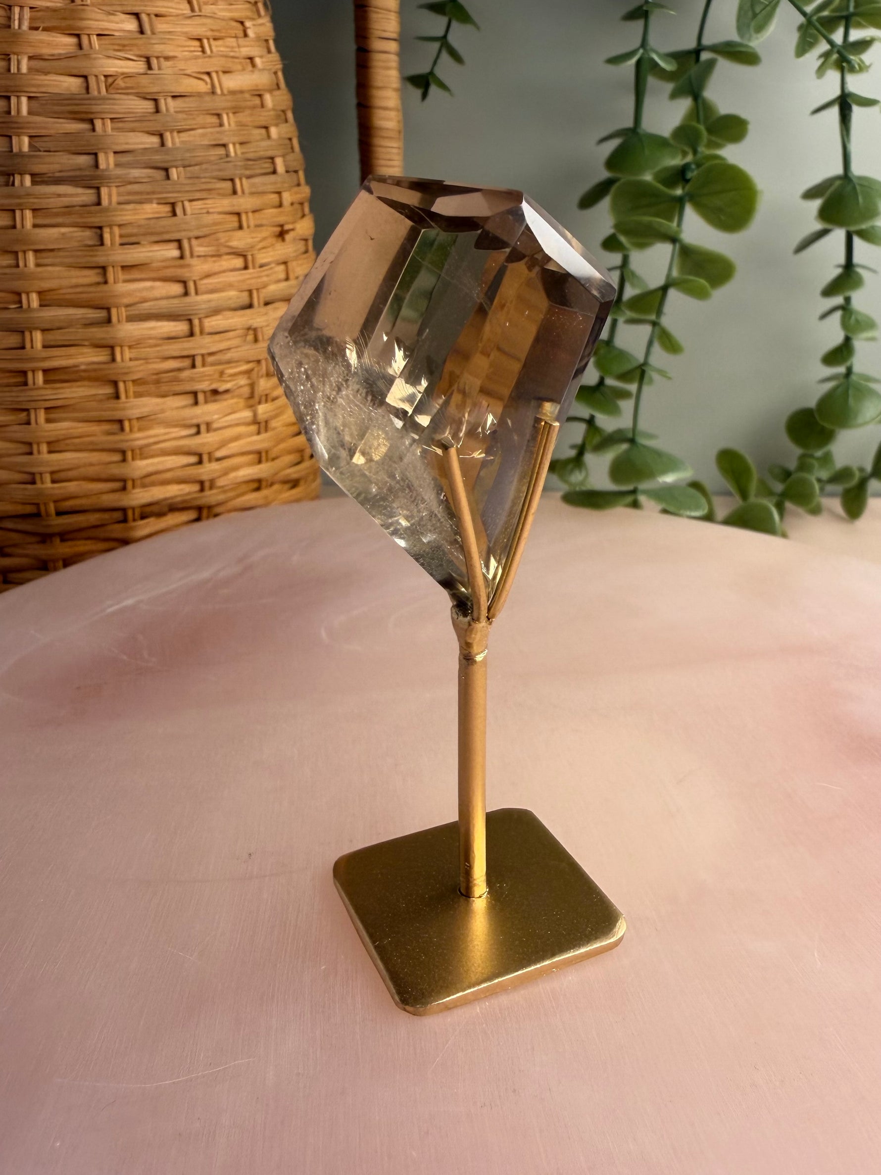 Smokey Quartz Freeform on Stand