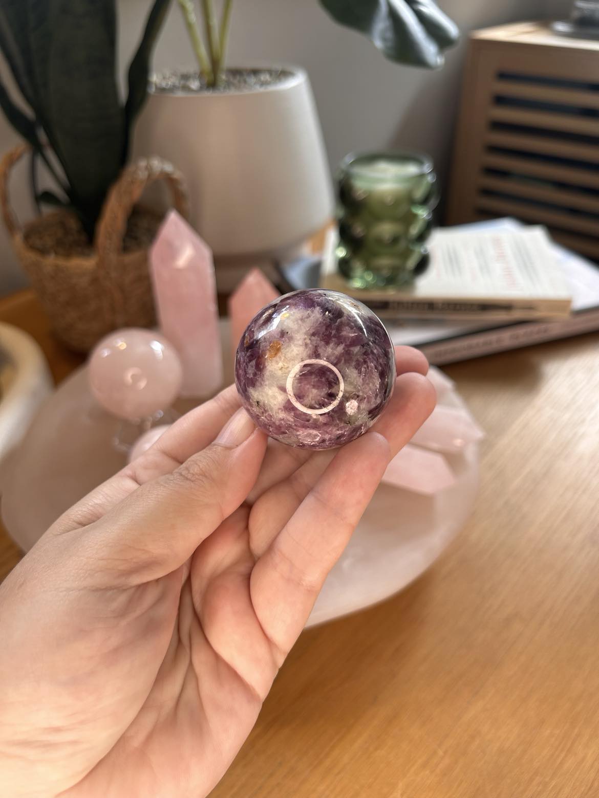 Lepidolite Sphere