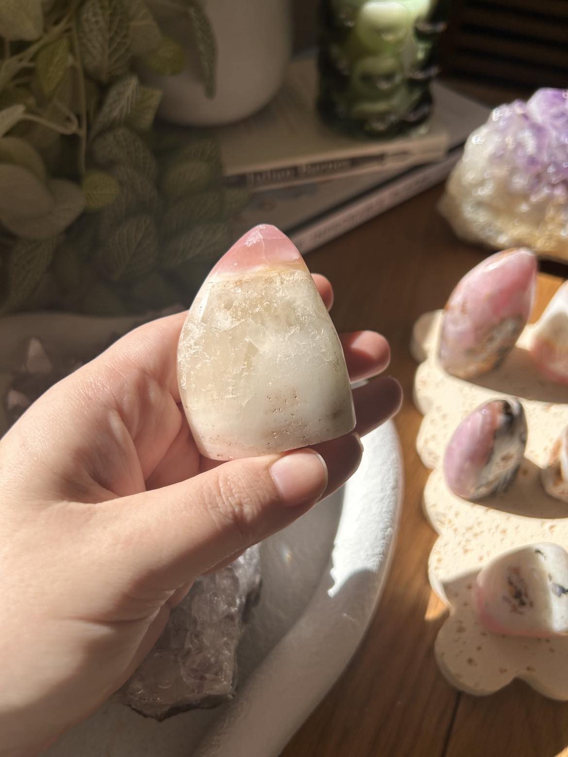 Pink Aragonite Freeform