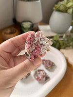 Pink Garnet on Matrix