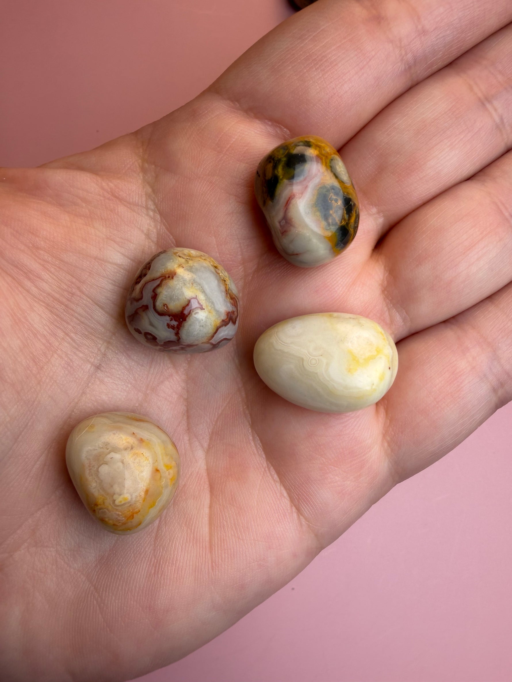 Crazy Lace Agate Pebbles