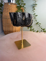 Black Tourmaline with custom stand