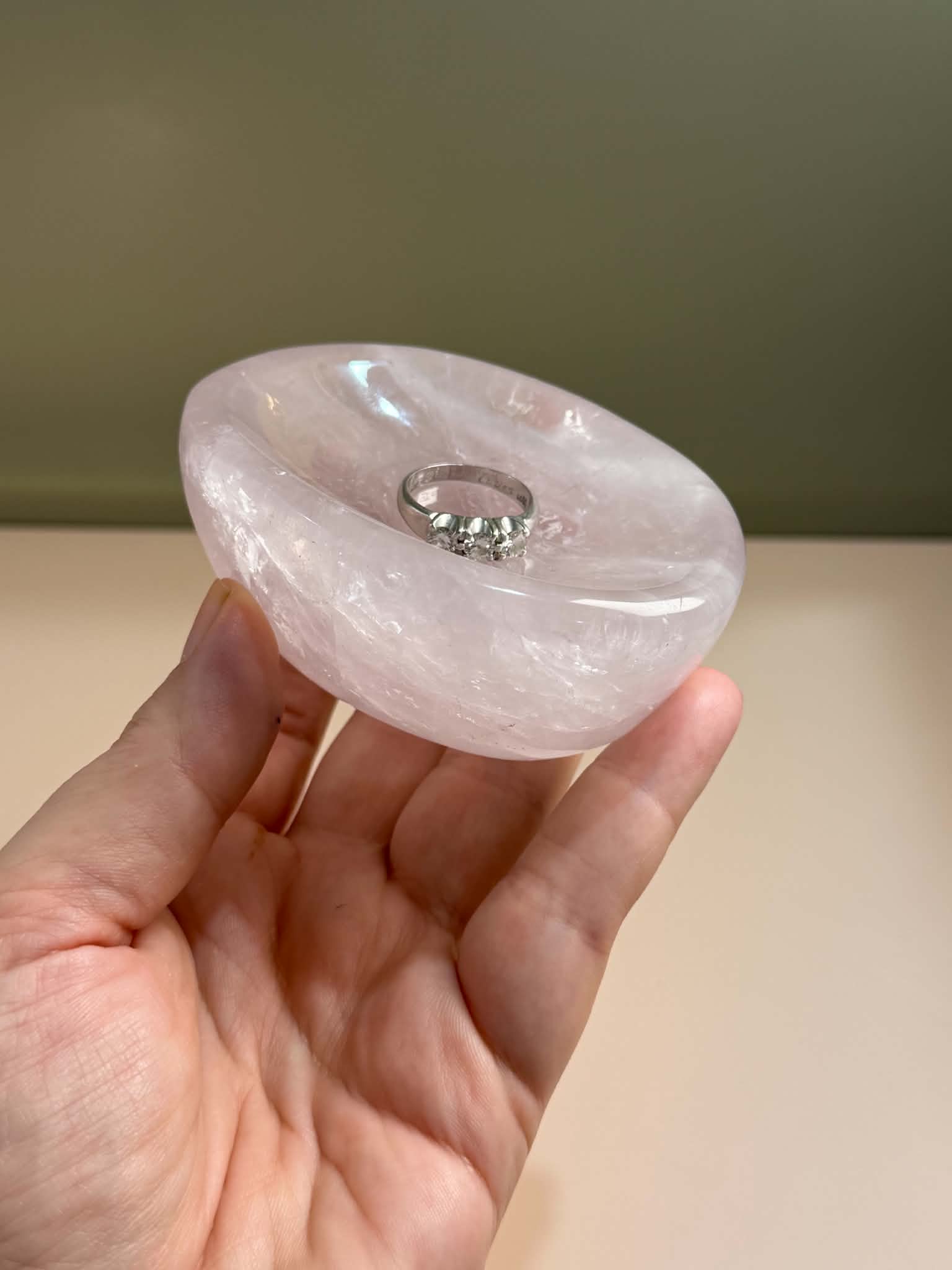 Rose Quartz Trinket Dish