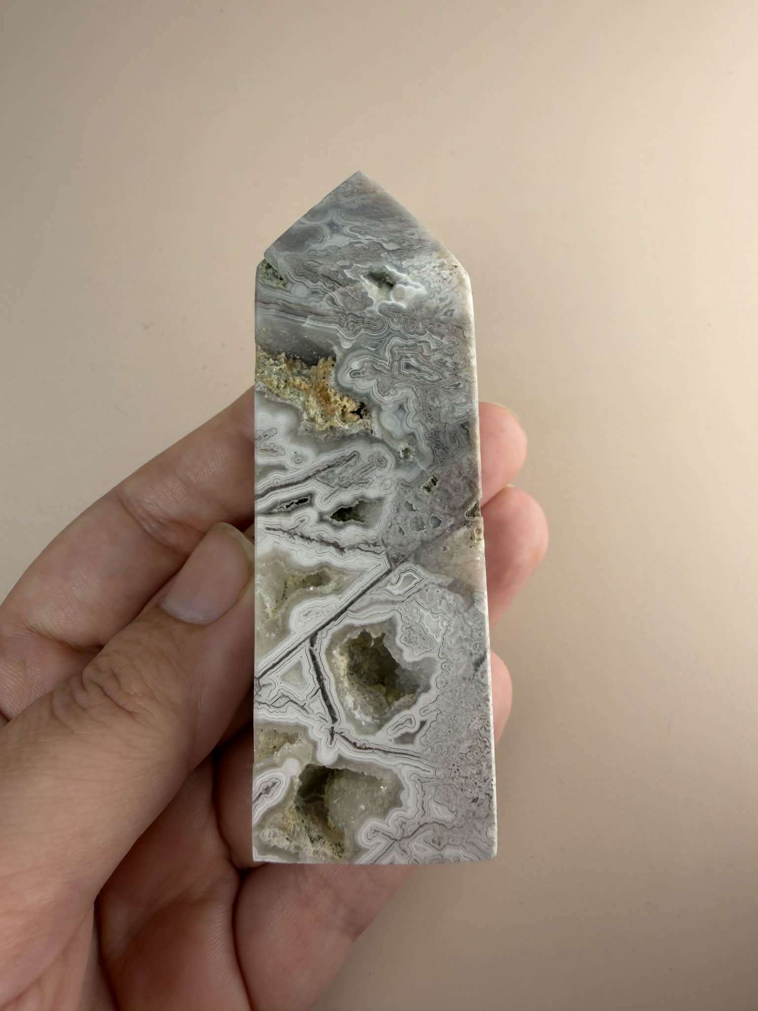 Crazy Lace Agate Tower