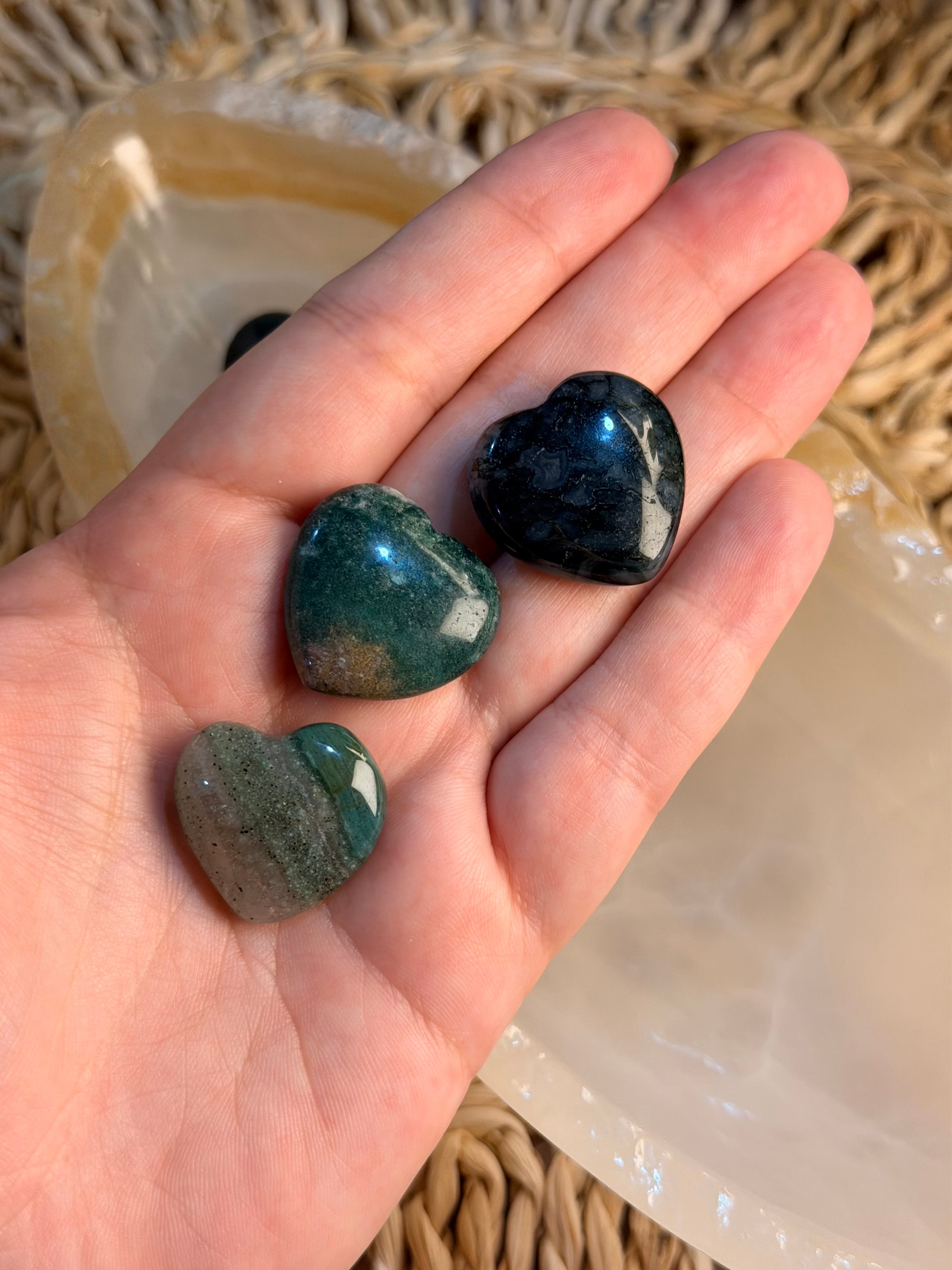 Ocean Jasper Mini Heart