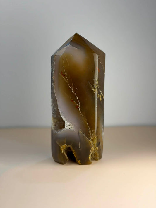 Agate Tower with Druzy