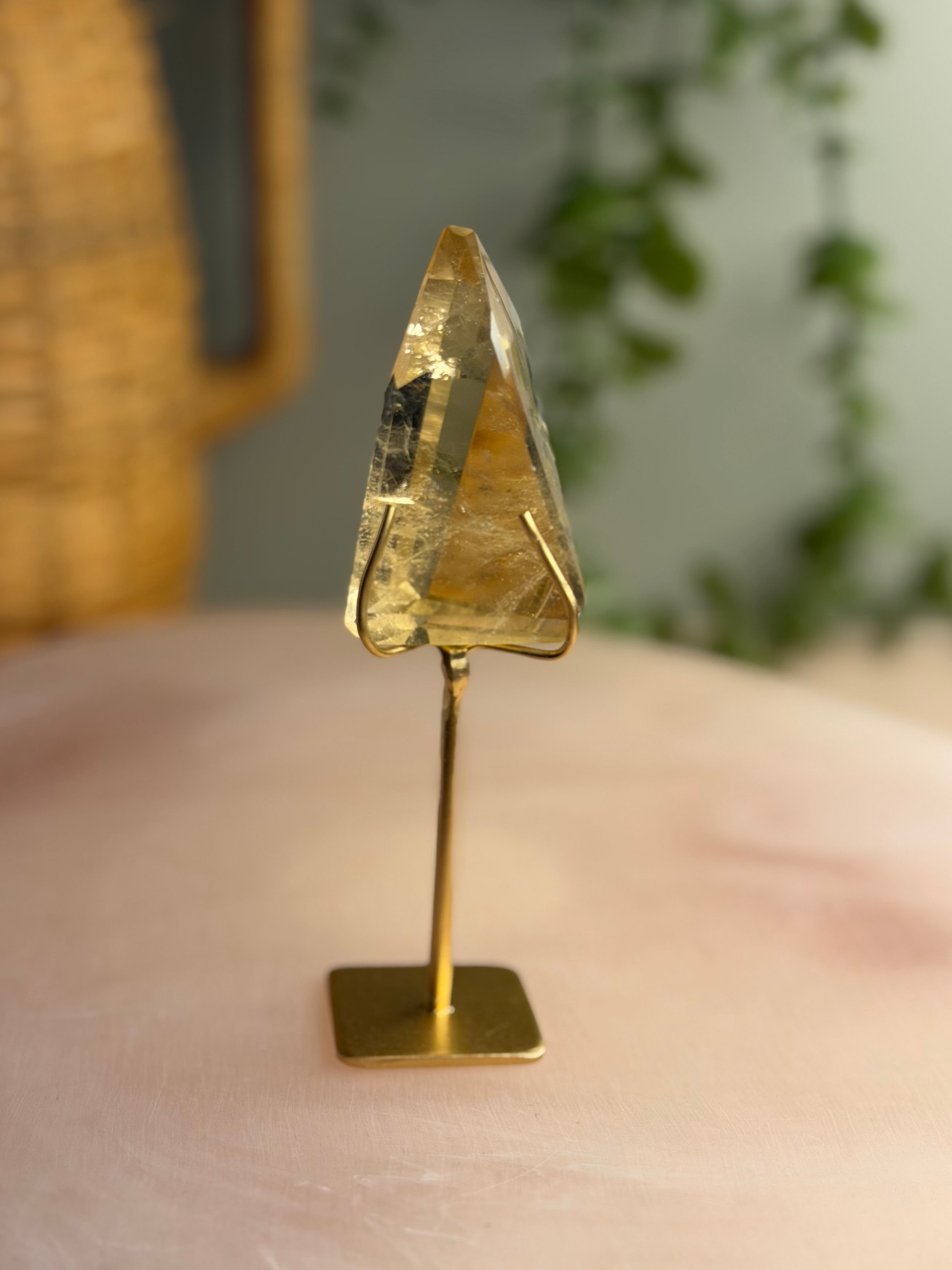 Citrine Freeform on stand