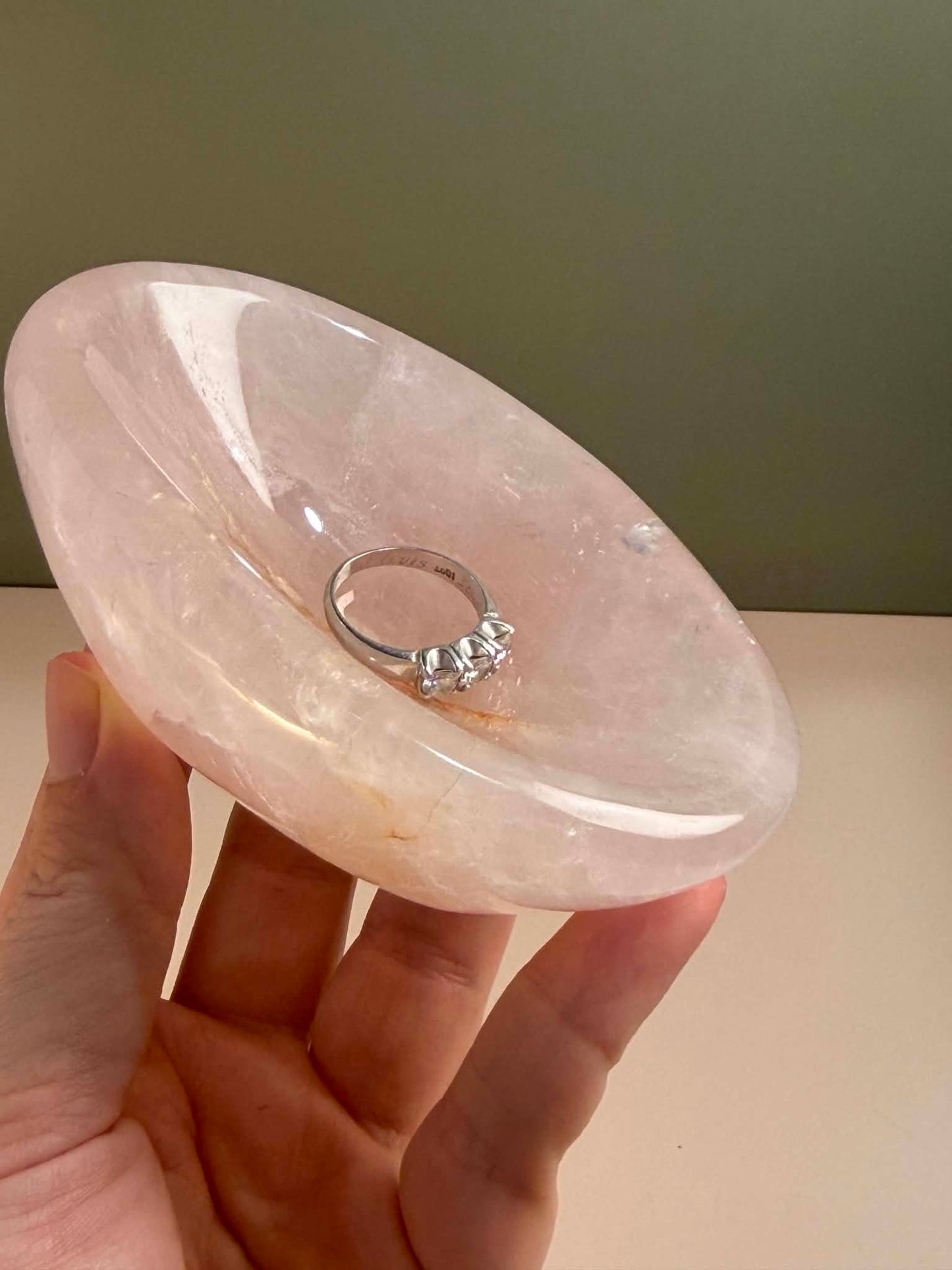 Rose Quartz Trinket Dish