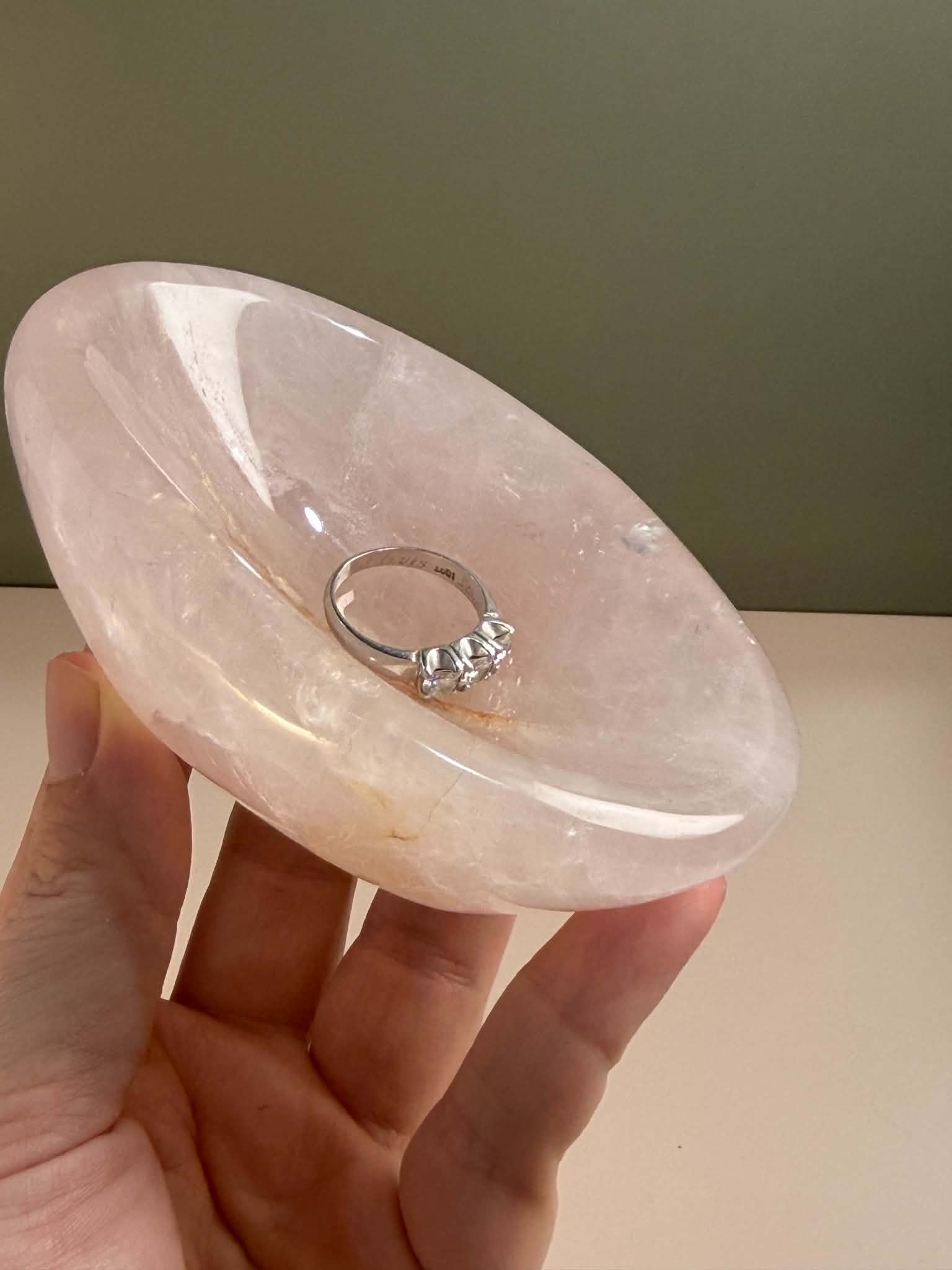 Rose Quartz Trinket Dish