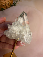 Quartz with Garden Inclusions and Double Terminated Point