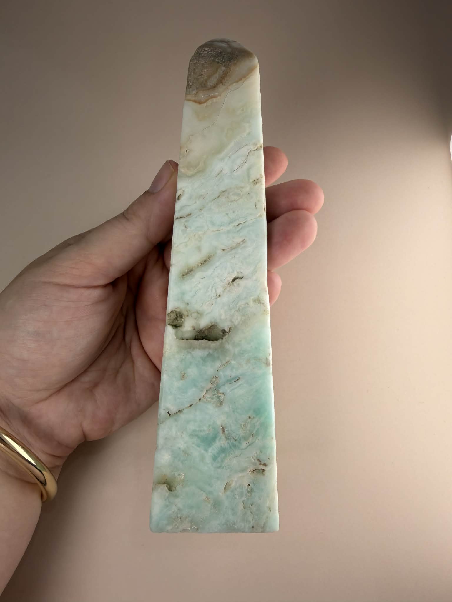 Blue Aragonite Unique Tower