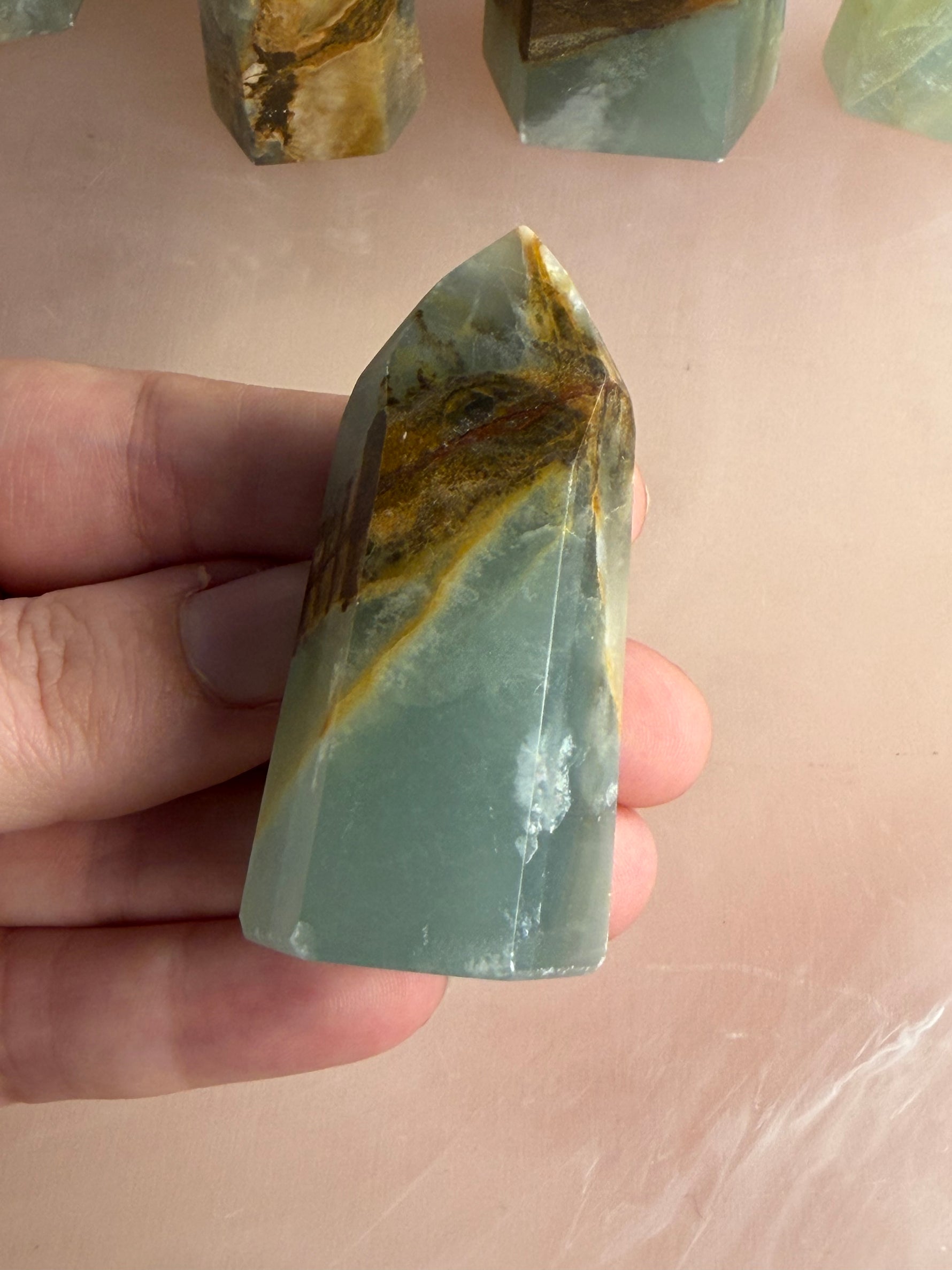 Blue/Green Onyx (Banded Calcite)