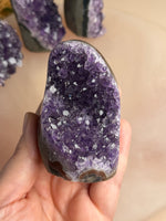Amethyst Cut Base with Polished Sides