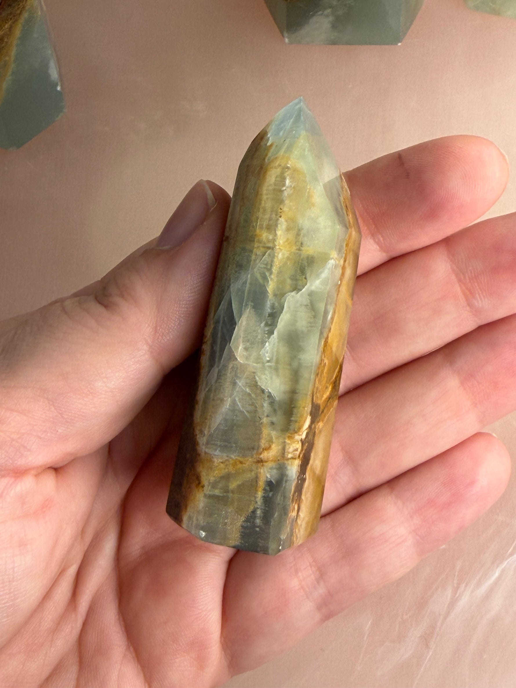 Blue/Green Onyx (Banded Calcite)