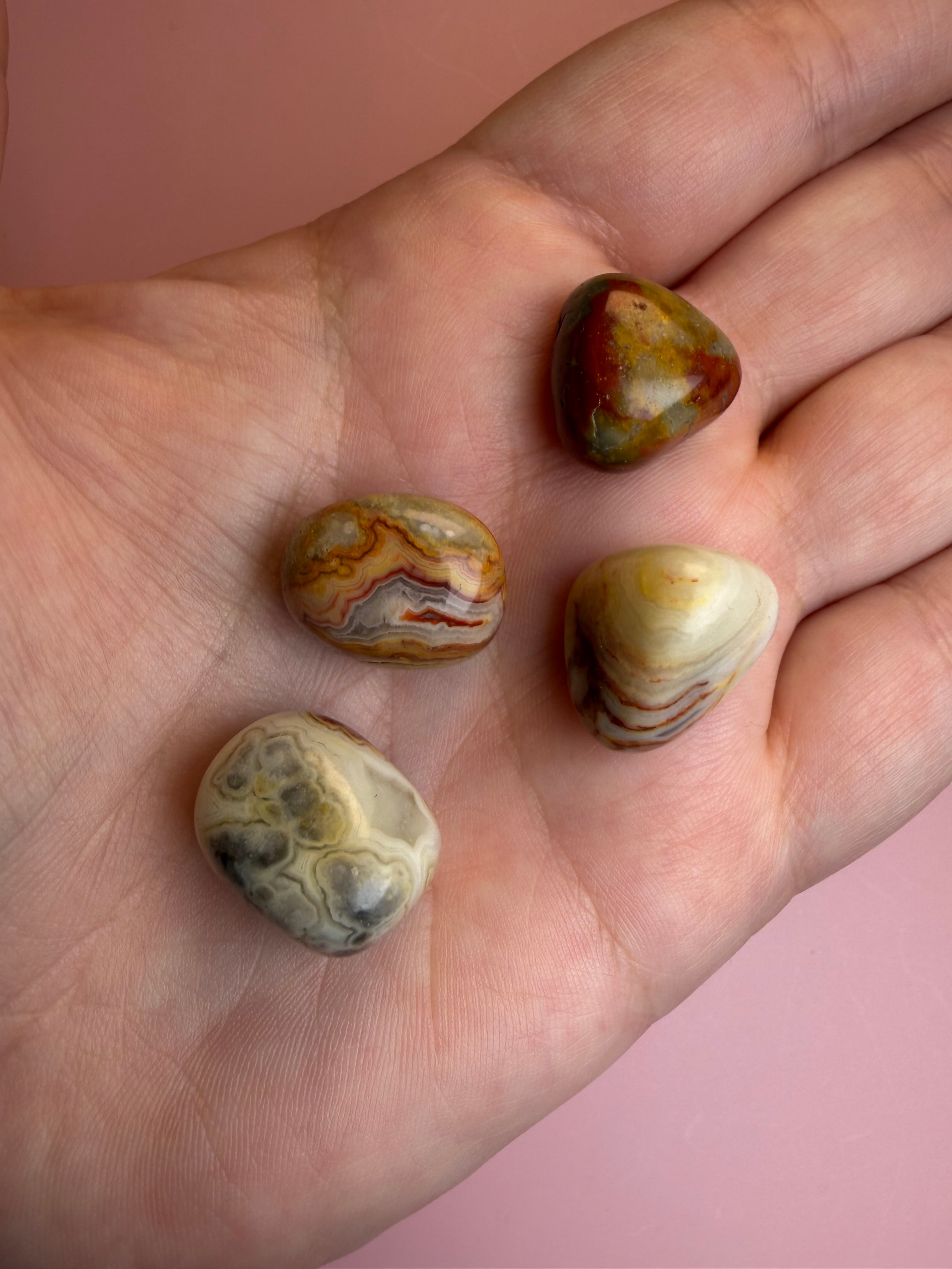 Crazy Lace Agate Pebbles