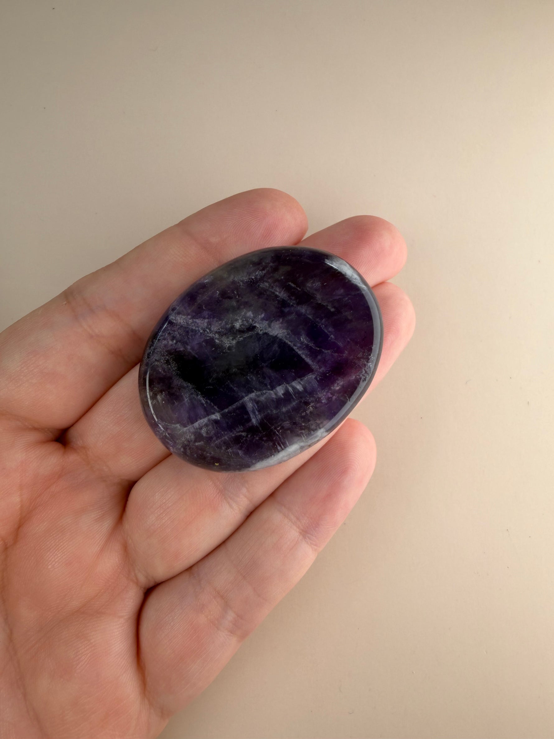 Chevron Amethyst Thumbstone