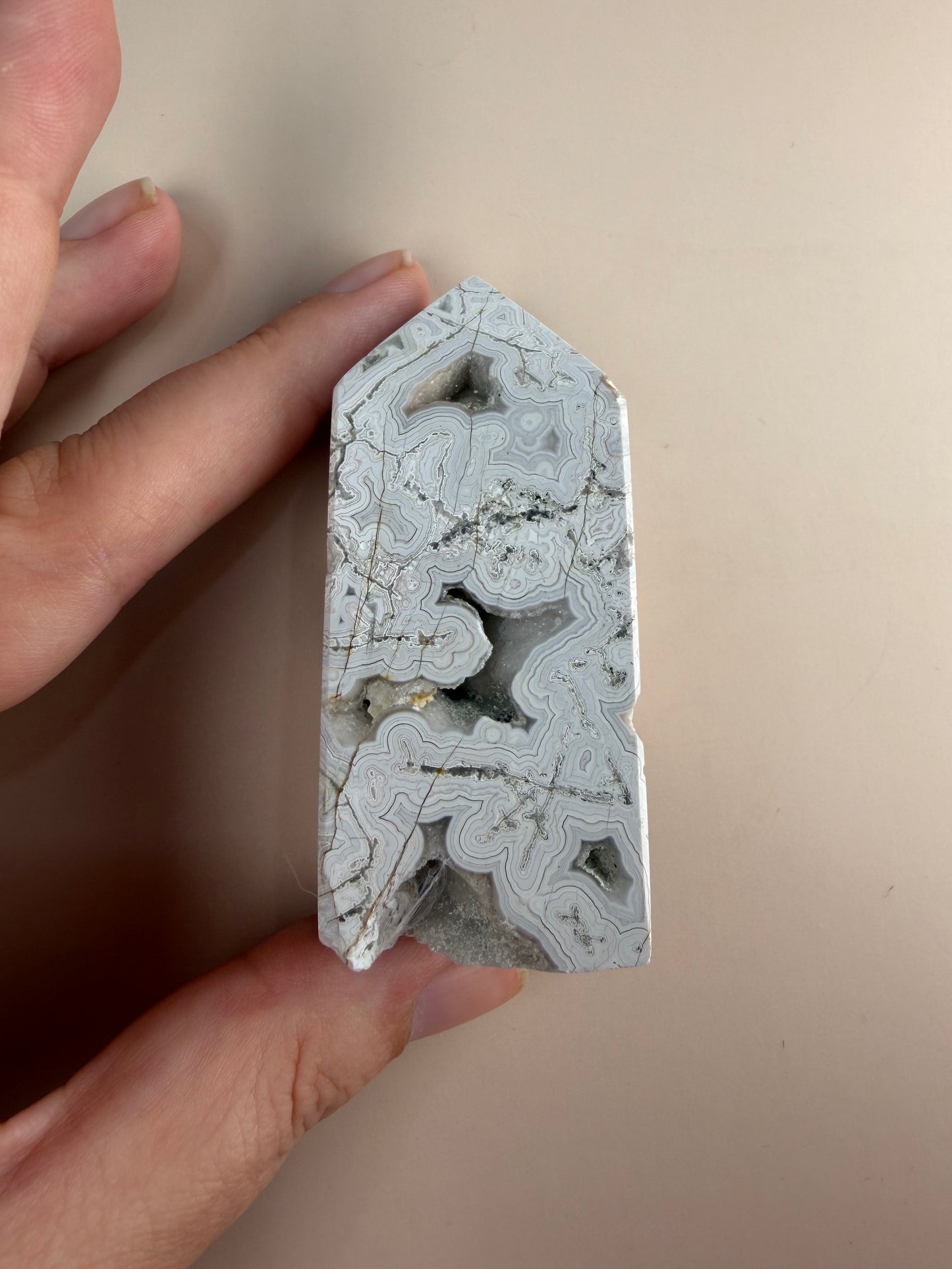 Crazy Lace Agate Tower