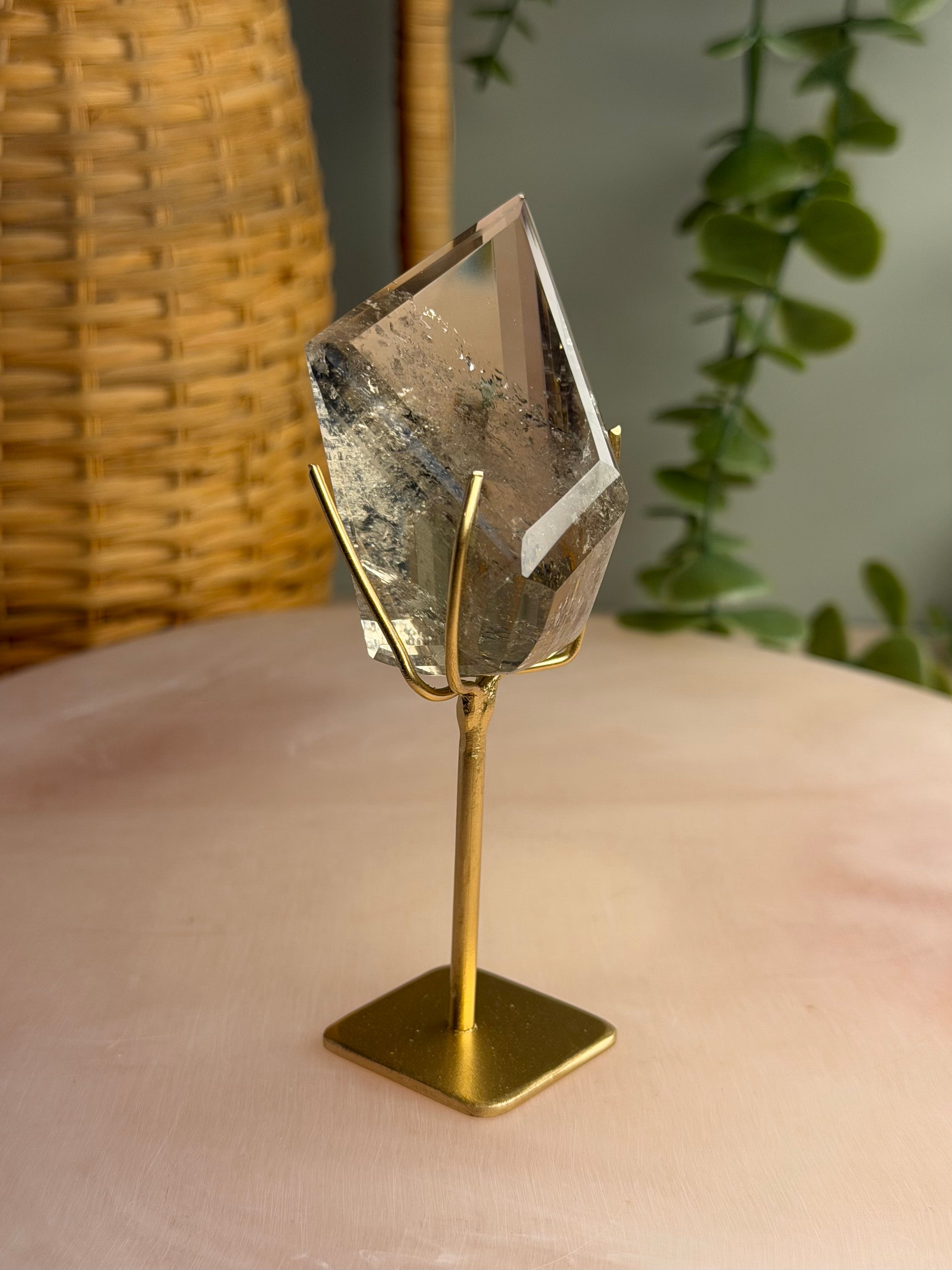 Smokey Quartz Freeform on Stand